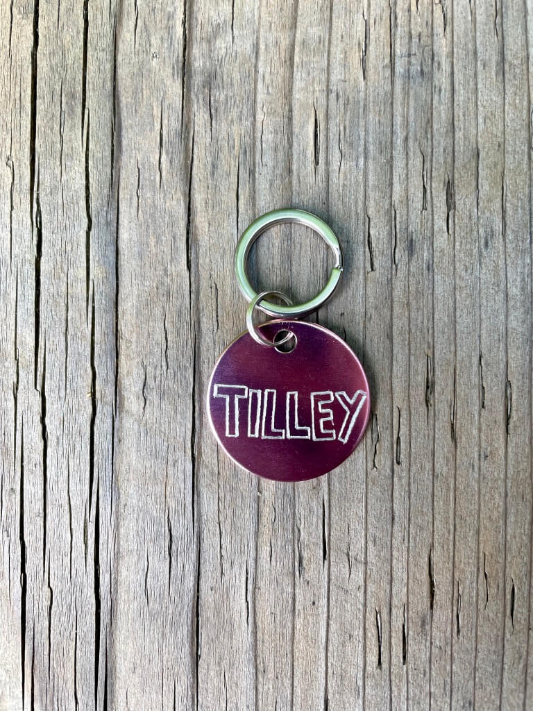 Hand-Engraved Dog Tag